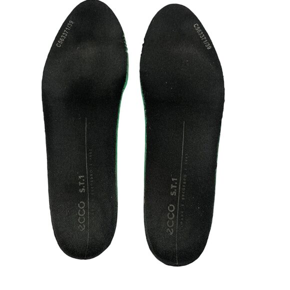 ECCO ST.1 Lite Athletic Sneakers Womens Size 8 Black Perforated Leather Lace Up - Picture 3 of 15